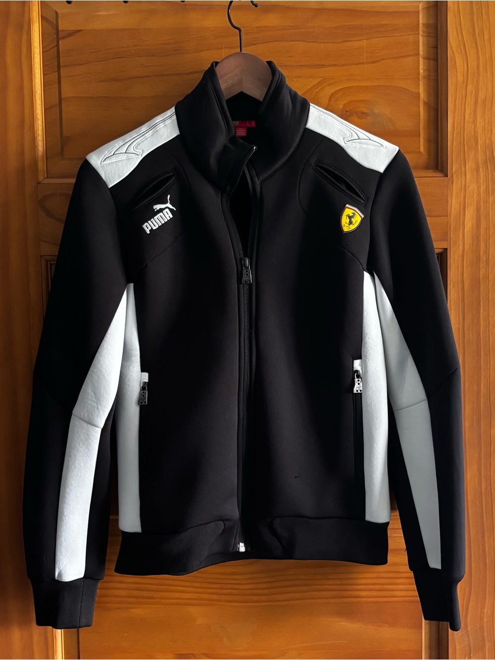 Puma/Ferrari Black & White Neoprene Track Jacket